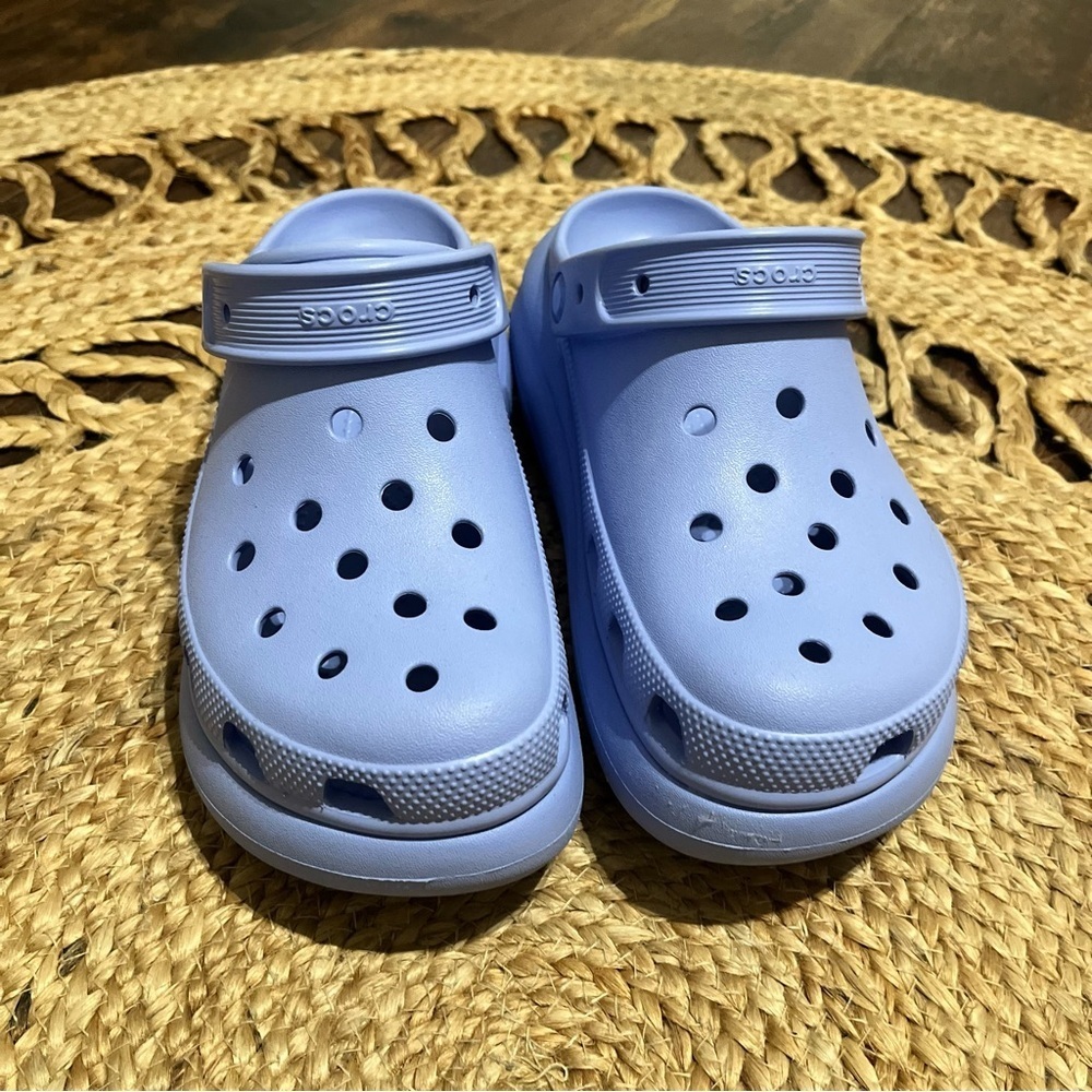 Crocs Mega Crush Platform Classic Clogs Purple Violet Womens 10 Men’s 8 Comfort - Picture 3 of 6